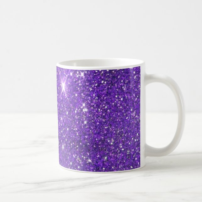 Sparkling glitterGlitz för moderiktiga lilor Kaffemugg (Höger)