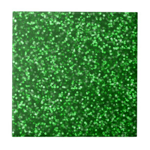 Sparkling grönt glitter kakelplatta