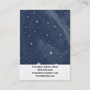 Sparkling Horse Constellation Stars Midnight Blue Visitkort