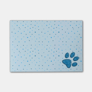 sparkling katttasstryck - himmel post-it block