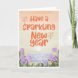 Sparkling New Year Card Kort