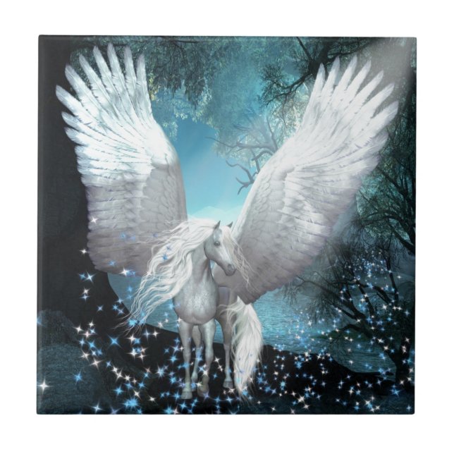 Sparkling Pegasus Kakelplatta (Framsidan)