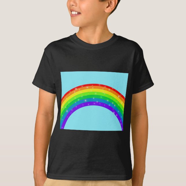 Sparkling Rainbow T Shirt (Framsida)