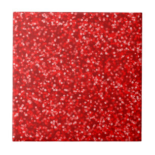 Sparkling rött glitter kakelplatta