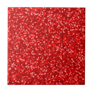 Sparkling rött glitter kakelplatta