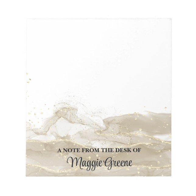 Sparkling Sand Pageant Stationery Small Notepad Anteckningsblock (Framsida)
