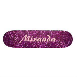 Sparkling sequins skateboard bräda 20 cm