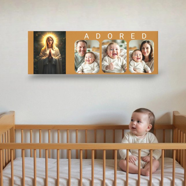 Sparkling Sincerity: Virgin M - ADORED Baby Photo  Canvastryck (Skapare uppladdad)