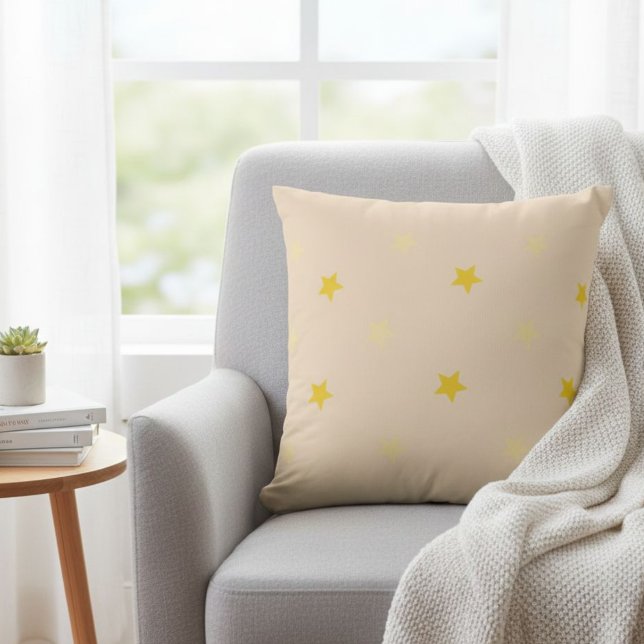 sparkling star cushion - beige cushion kudde (Skapare uppladdad)