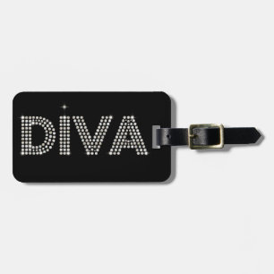 Sparkling svart för diamantDiva Bagagebricka