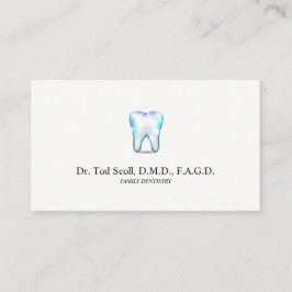 Sparkling tandtandläkaretandvård visitkort