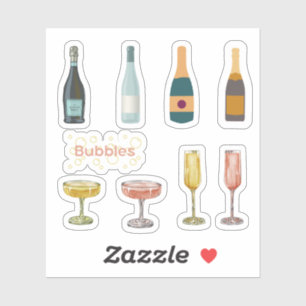 Sparkling Vin Stickers Klistermärken