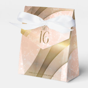 Sparkling virvlar runt rosa guld ID652 för sweet Presentaskar