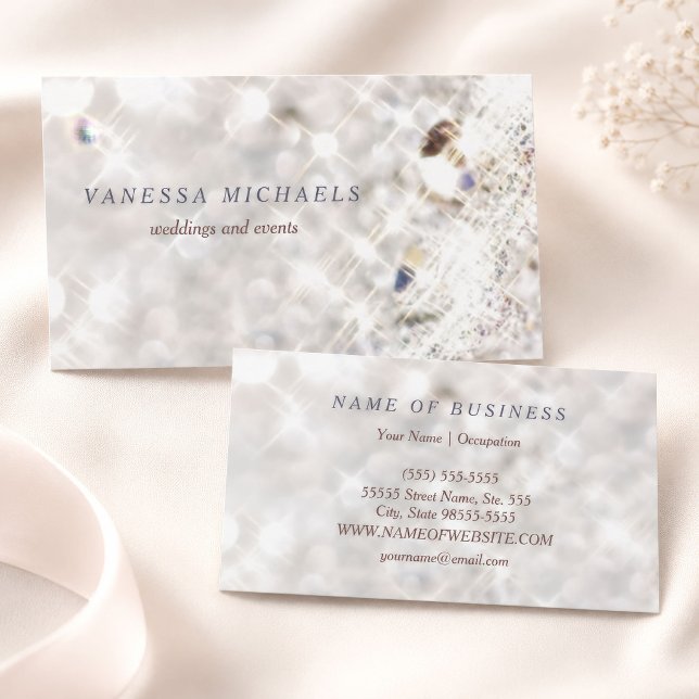 Sparkling Weddings Evenemangsplanerare Visitkort (Skapare uppladdad)