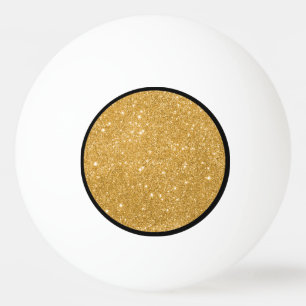 Sparklor i Guld Glitter Pingisboll