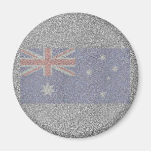 Sparkly australiensisk flagga magnet