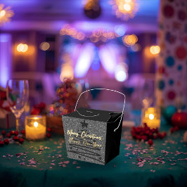 Sparkly Black Favor Box Presentaskar