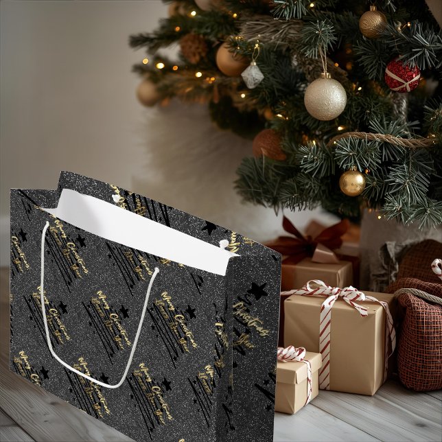 Sparkly Black Gift Bag (Skapare uppladdad)