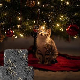 Sparkly Black Wrapping Paper Presentpapper