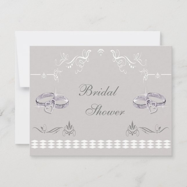 Sparkly bröllopmusikband- & hjärtamöhippa inbjudningar (Framsida)