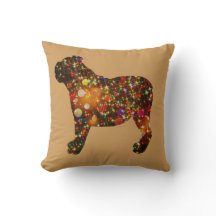 Sparkly bulldoggBokeh Silhouette