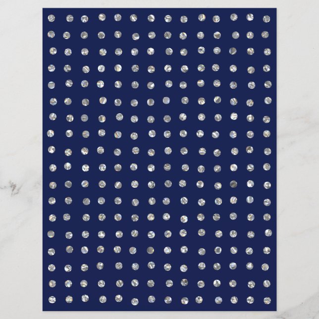 Sparkly Crystal Glitter Dots Scrapbook Papper (Framsida)