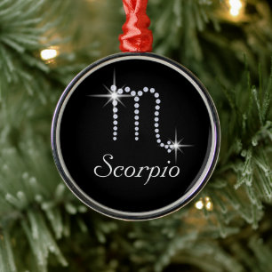 Sparkly Diamond Scorpio Julgransprydnad Metall