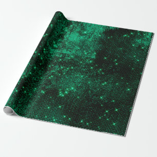 Sparkly djupt Cali grönt metalliskt läder Urban Presentpapper