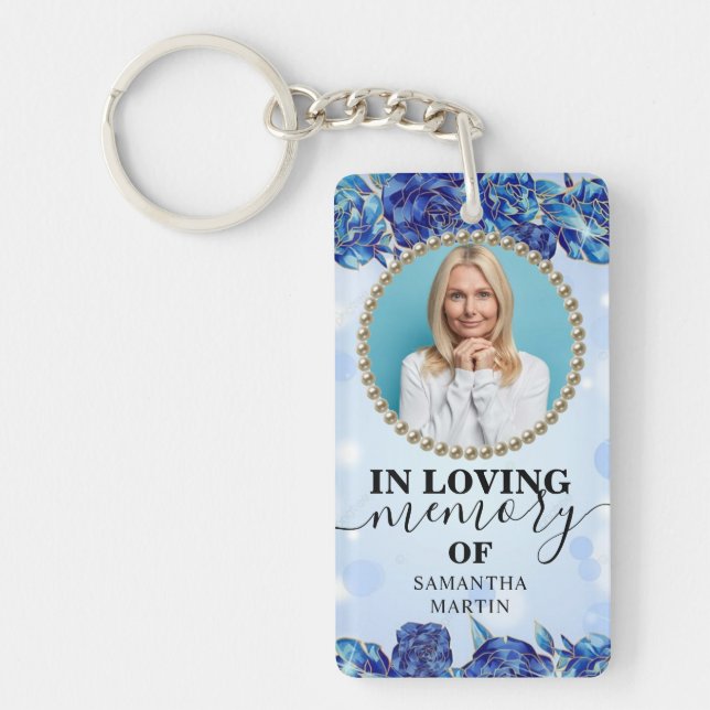 Sparkly Flowery Firande of life Gift Keychain Nyckelring (Framsidan)
