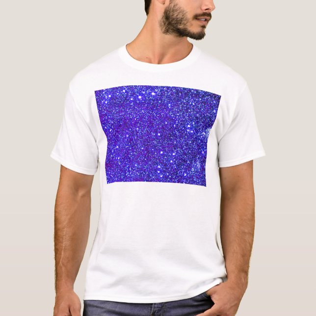 Sparkly för universum för stjärnaglittergnistra tee shirt (Framsida)