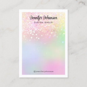 Sparkly glitter-smyckeshållare örhängen Regbow Visitkort