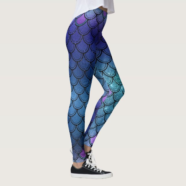 Sparkly glittersjöjungfru leggings (Höger)
