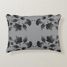 Sparkly grått silver löv sjunker hösten mönster