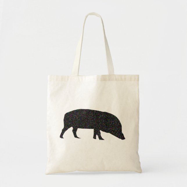 Sparkly Gris Budget Tote Bag Tygkasse (Framsidan)