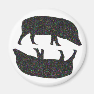 Sparkly Grisar Magnet