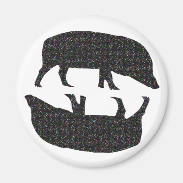 Sparkly Grisar Magnet (Framsidan)