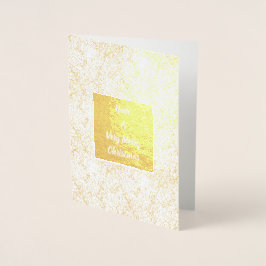 Sparkly Guld Confetti jul Folierat Kort