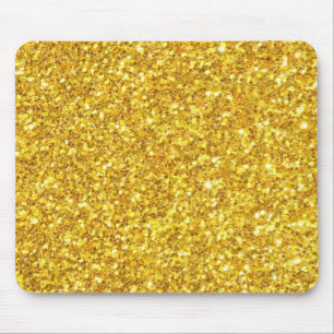 Sparkly Guld Glitter Musmatta