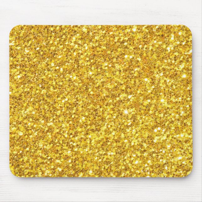 Sparkly Guld Glitter Musmatta (Framsidan)
