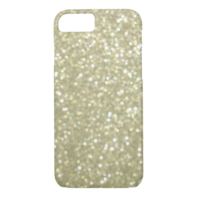 Sparkly Guld iPhone 7 Fodral Case-Mate iPhone Skal (Baksida)