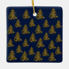 Sparkly guld Julgran Julgransprydnad Keramik