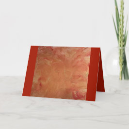 Sparkly guld och rödhälsningskort tack kort