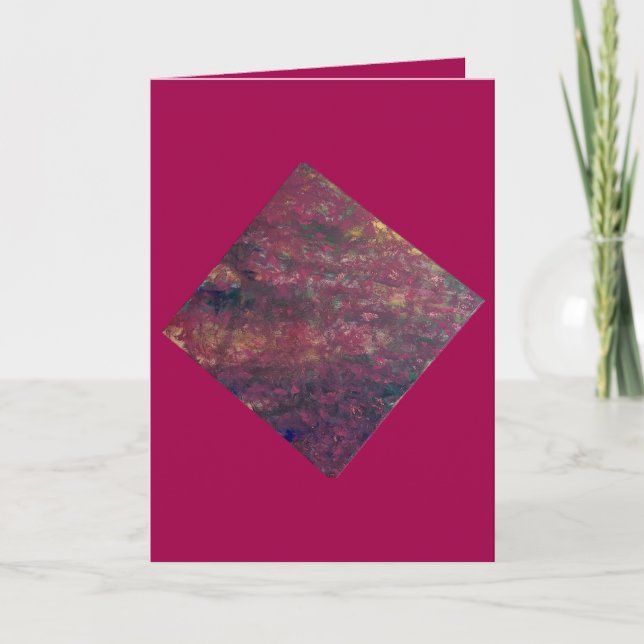 Sparkly guld och rosa hälsningskort tack kort (Framsida)