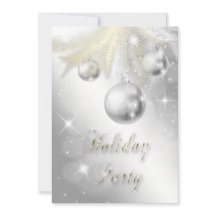 Sparkly Guld och Silver Ornament Julfest