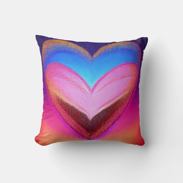 Sparkly Heart Pillow Kudde (Framsida)
