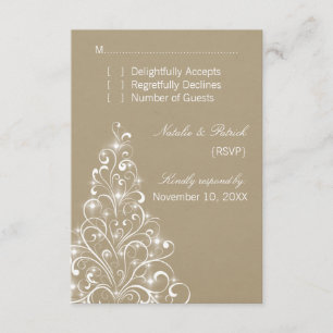 Sparkly Helgdag Bröllop OSA Card, latte Kort