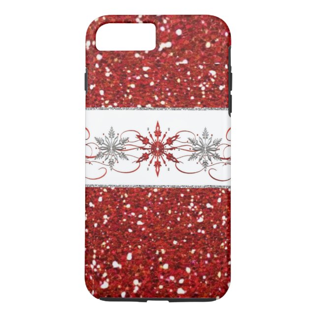 Sparkly Helgdag iPhone 7 Plus Fodral Case-Mate iPhone Skal (Baksida)