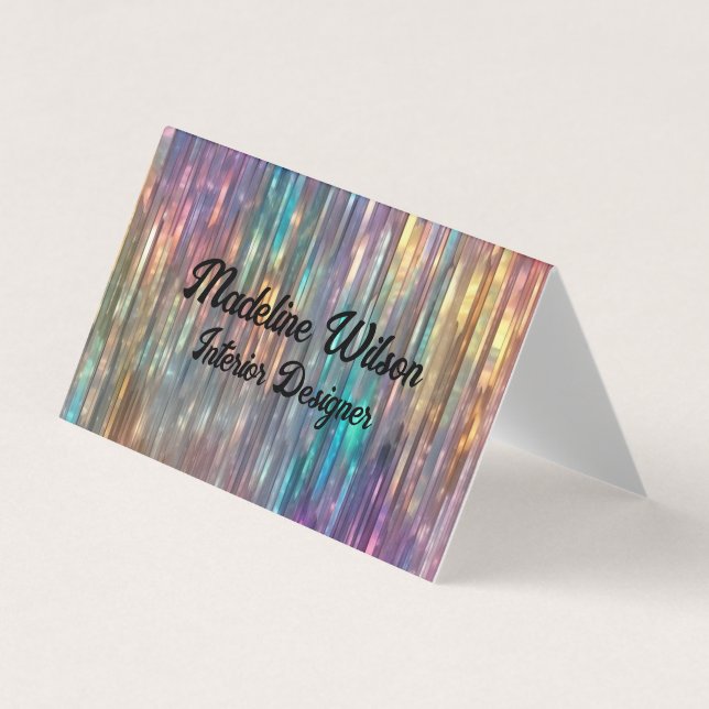 Sparkly Holografik Visitkort (Framsida)