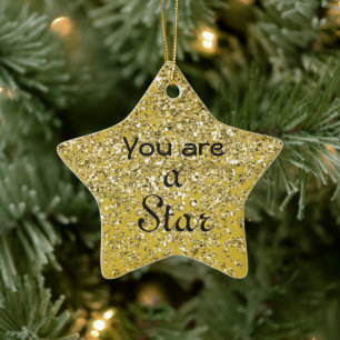 Sparkly Hope Star Julgransprydnad Keramik