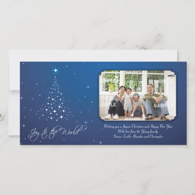 Sparkly Joy-fotokort Julkort (Framsida)
